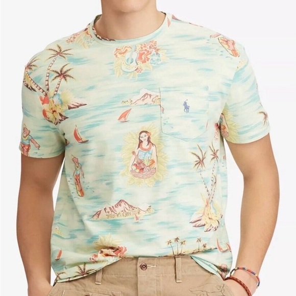 Polo Ralph Lauren Other - Men’s Polo Ralph Lauren Polo Bear Hawaiian Tropical Tee size XL